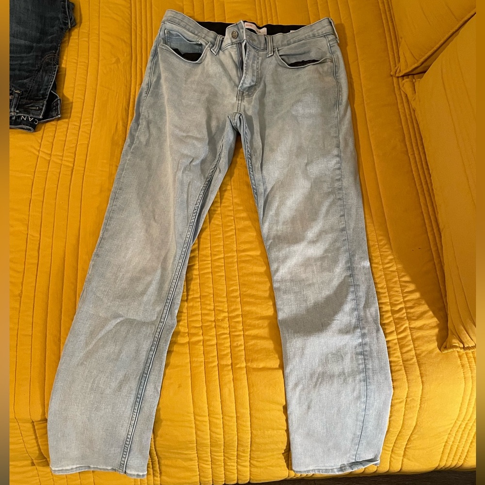 White Washed Blue Jeans